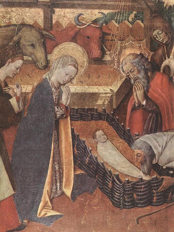 MARTORELL, Bernat (Bernardo) The Nativity (detail) dh Spain oil painting art
